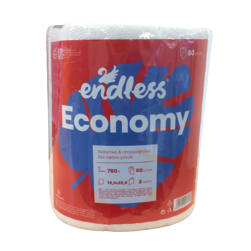 Endless Economy Χαρτί Κουζίνας 400 Φύλλα 760gr
