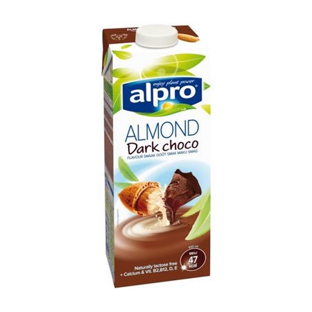 Alpro Γάλα Αμυγδάλου Με Μαύρη Σοκολάτα 1lt