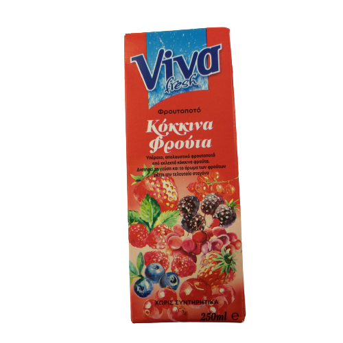 Viva Χυμός Κόκκινα Φρούτα 250ml