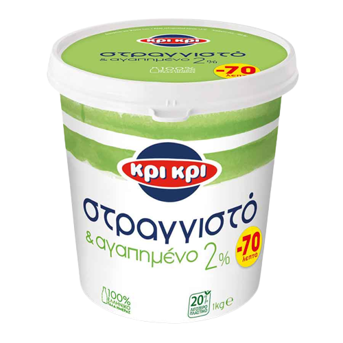 ΚΡΙ ΚΡΙ Γιαούρτι Στραγγιστό 2% 1kg (St 0.70€)