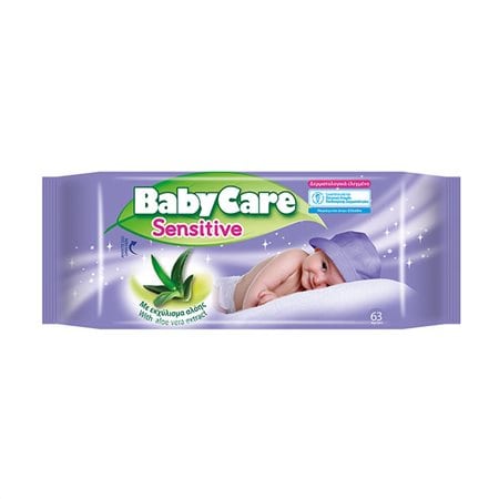 Babycare Sensitive Μωρομάντηλα 63τμχ