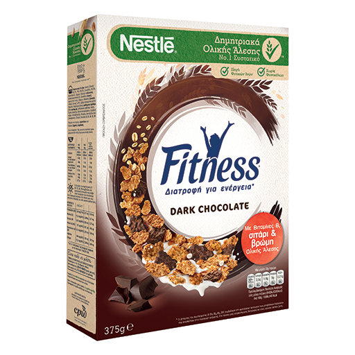Fitness Dark Chocolate Δημητριακά 375gr