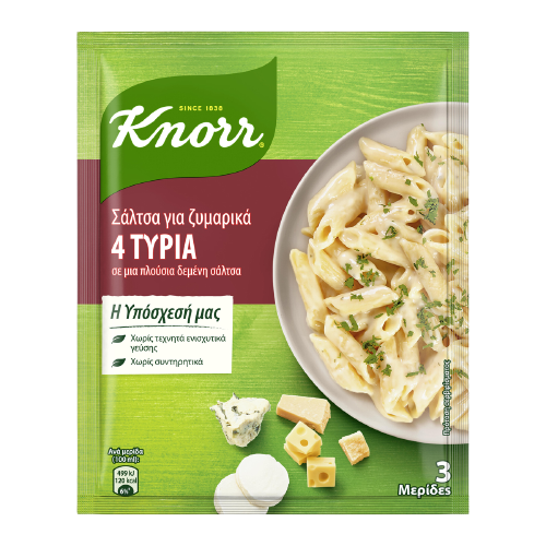 Knorr Σάλτσα 4 Τυριά 3 Μερίδες 44gr
