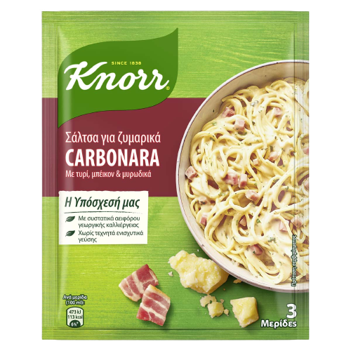 Knorr Σάλτσα Carbonara 3 Μερίδες 44gr