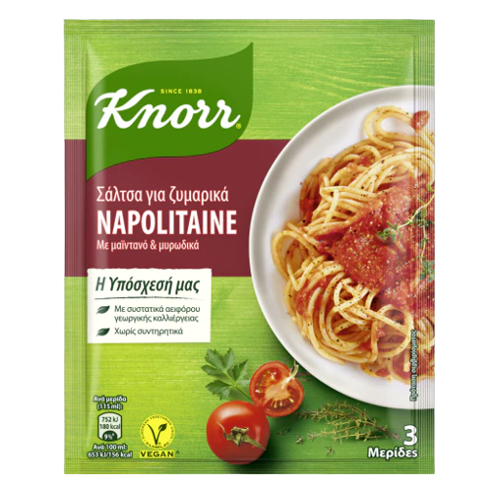 Knorr Σάλτσα Napolitaine 3 Μερίδες 49gr