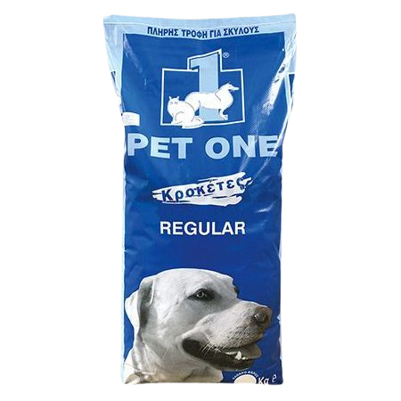 Pet One Regular Κροκέτες Για Σκύλους 10kg