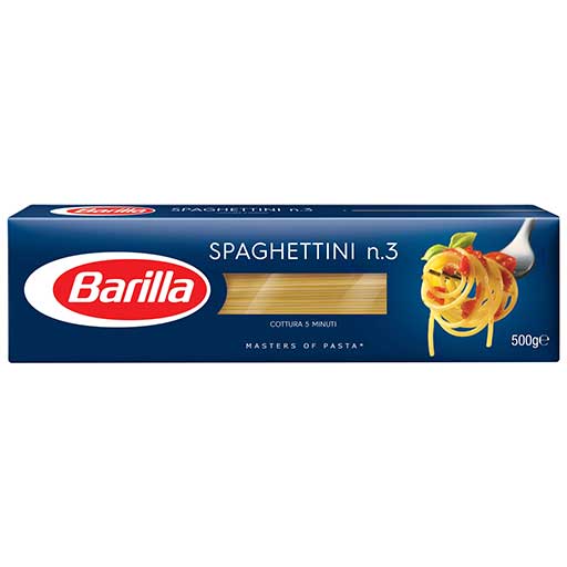 Barilla Spaghettini No3 500gr