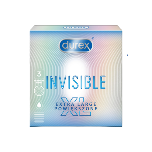 Durex Προφυλακτικά Invisible XL 3τμχ (2)