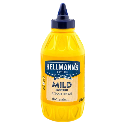 Hellmann's Mild Μουστάρδα Απαλή Γεύση 500gr