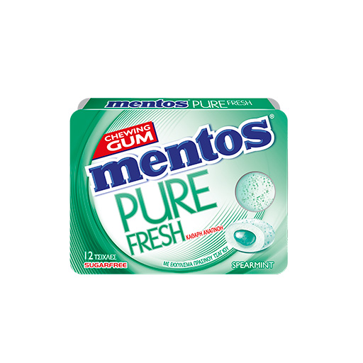 Mentos Τσίκλες Pure Fresh Spearmint 18gr