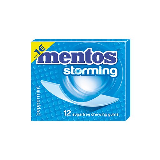 Mentos Τσίκλες Storm Peppermint 33gr