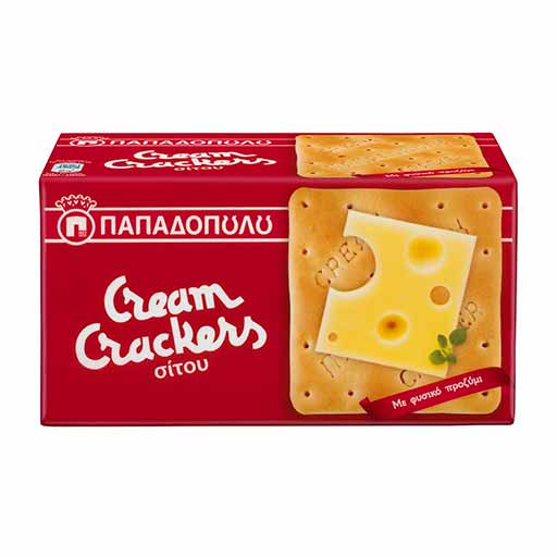 Παπαδοπούλου Cream Crackers Σίτου 140gr