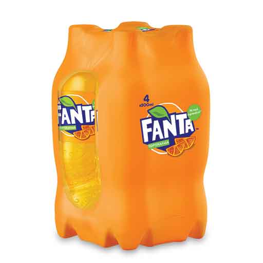 Fanta Πορτοκάλι Μπουκάλι 4x500ml