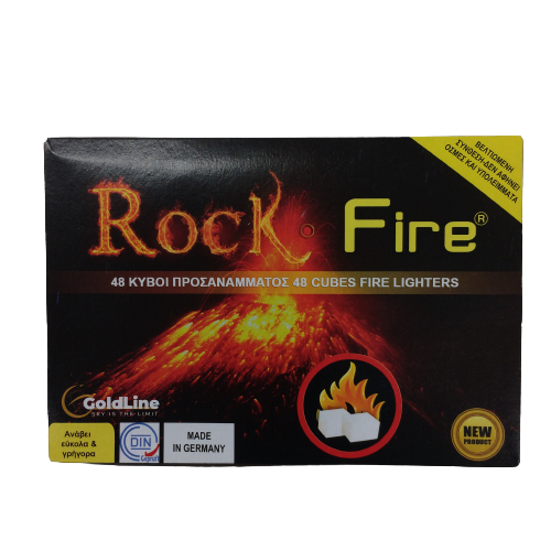 GoldLine Προσάναμμα Rock Fire 48 Κύβοι