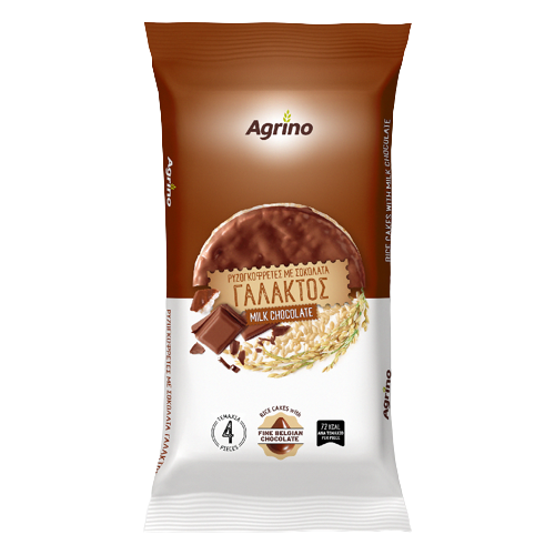 Agrino Ρυζογκοφρέτες Με Σοκολάτα Γάλακτος Χωρίς Γλουτένη 60gr