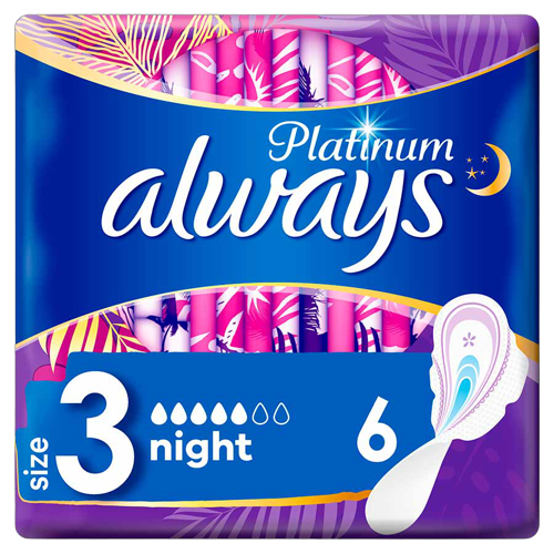 Always Platinum Ultra Night No3 6τμχ
