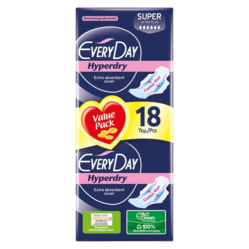 Every Day Hyperdry Super Ultra Plus 18τμχ