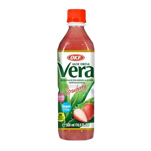 OKF Aloe Vera Drink Φράουλα Χωρίς Ζάχαρη 500ml