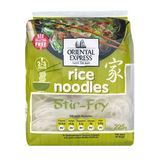 Oriental Express Noodles Ρυζιού Stir Fry Χωρίς Γλουτένη 225gr