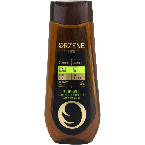Orzene Oil Balance Σαμπουάν Μπύρας Για Λιπαρά Μαλλιά 400ml