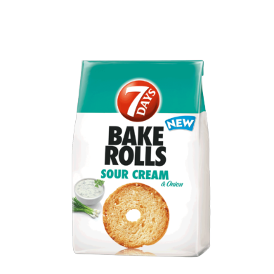 7Days Bake Rolls Sour Cream & Onion 80gr