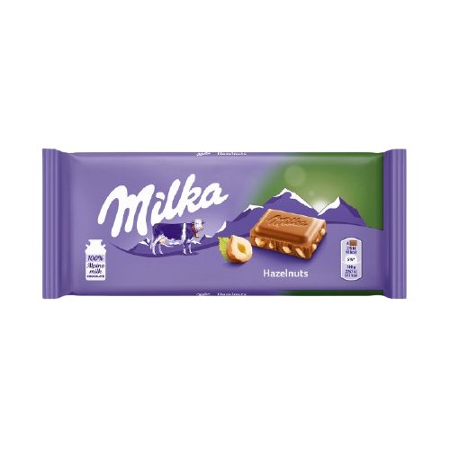 Milka Σοκολάτα Hazelnuts 100gr