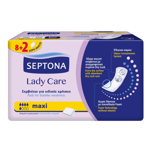 Septona Lady Care Σερβιέτες Maxi 82 Δώρο