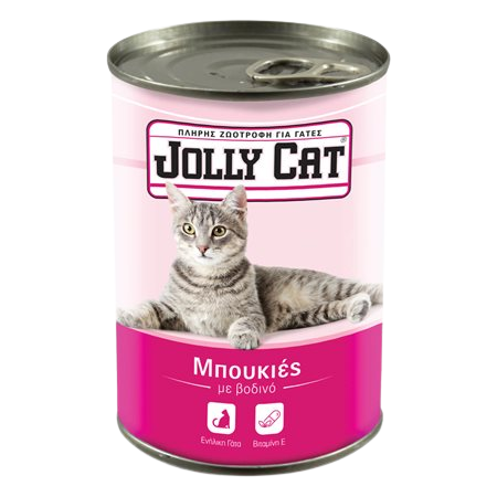 Jolly Cat Τροφή Γάτας Μπουκιές Με Βοδινό 400gr