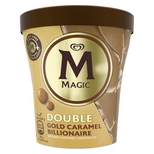 Magic Παγωτό Double Gold Caramel Κύπελλο 440ml