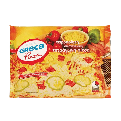 Greca Pizza Πίτσα Χειροποίητη Τετράγωνη 38x28cm 1150gr