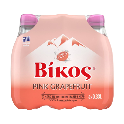 Βίκος Pink Grapefruit 330ml 6τμχ