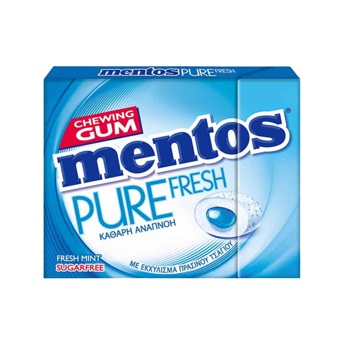 Mentos Τσίκλες Pure Fresh Mint 30gr