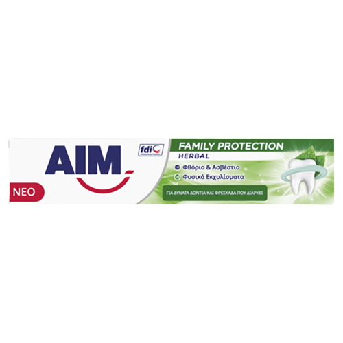Aim Οδοντόκρεμα Family Protection Herbal 75ml