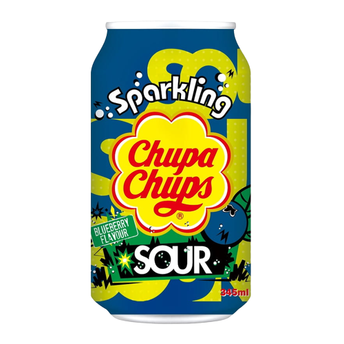 Chupa Chups Sparkling Mε Γεύση Blueberry 345ml
