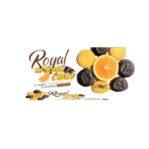 Royal Μπισκότα με Γέμιση Πορτοκάλι & Επικάλυψη Σοκολάτας 135gr