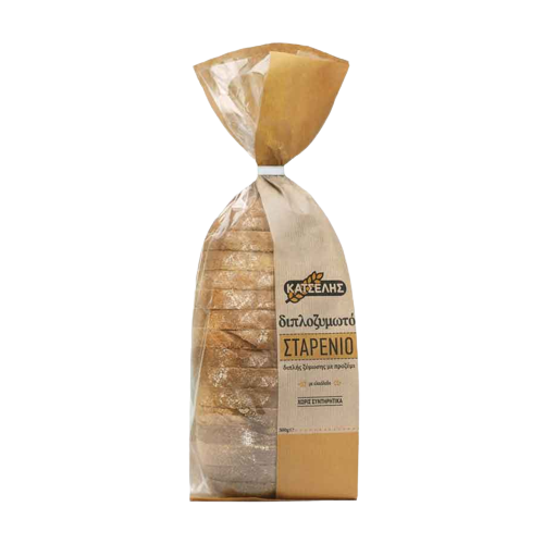 Κατσέλης Ψωμί Διπλοζυμωτό Σταρένιο Προζυμένιο Σε Φέτες 500γρ.