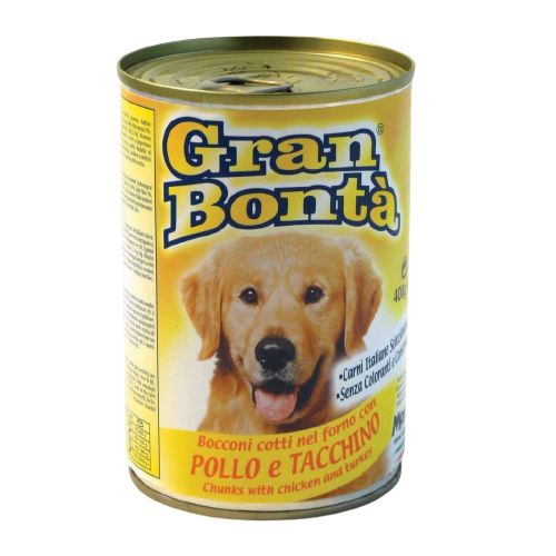 Gran Bonta Μπουκιές Σκύλου Κοτόπουλο & Γαλοπούλα 400gr
