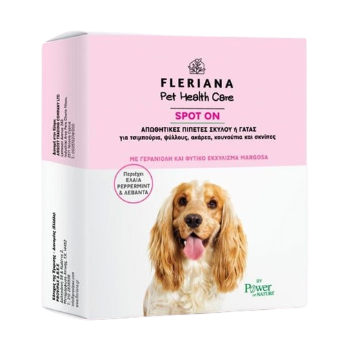 Fleriana Spot On Απωθητικές Αμπούλες Σκύλου ή Γάτας
